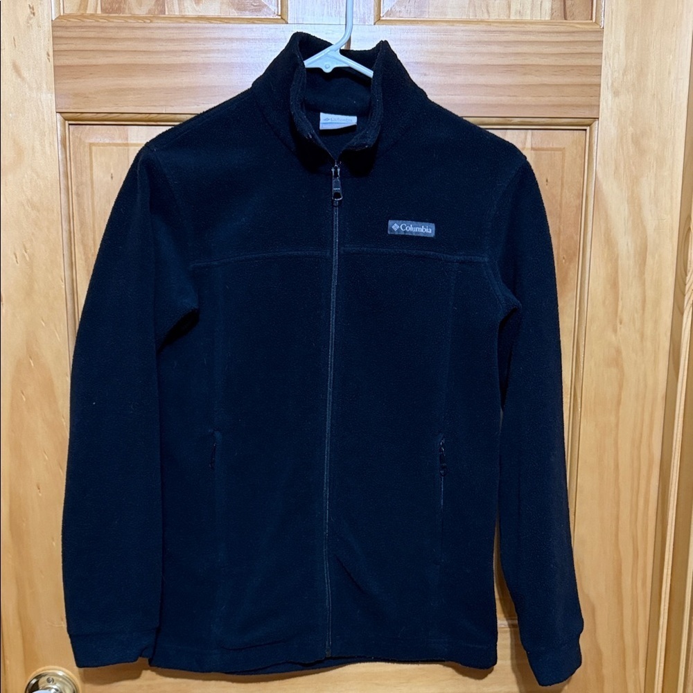Columbia Kids Size Large 14/16 Black Full-Zip Fleece Jacket.
